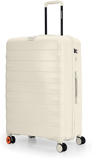 Nasher Miles Large Vienna Hard-Sided Polypropylene Double Spinner Check-in Luggage 28 inch | 75cm | 8 Wheels Trolley Bag f...