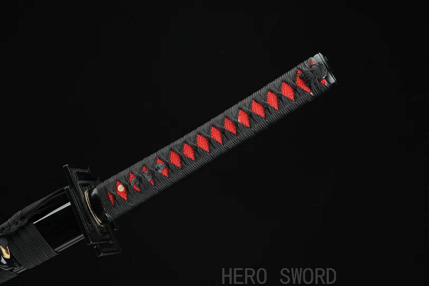 Kurosaki Ichigo Cosplay Japanese Samurai Sword Black Katana Sharp 1060 Carbon Steel Blade Full Tang Real Weapon