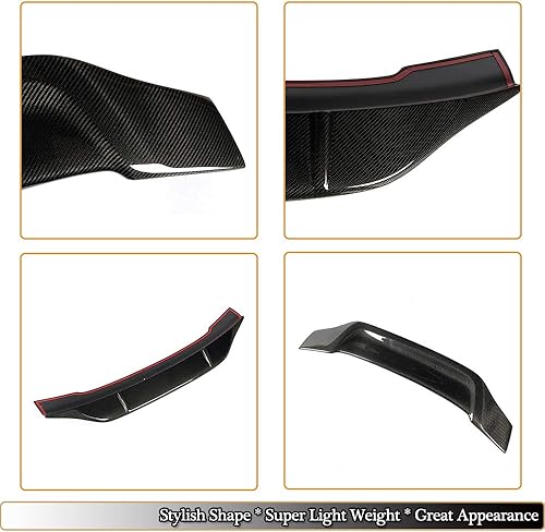 Miniatura 4 de Alerón trasero del maletero para Audi A6 C6 Sedan Facelift 2009-2011 salida de fábrica de fibra de carbono tapa trasera de arranque Highkick Wing Lip