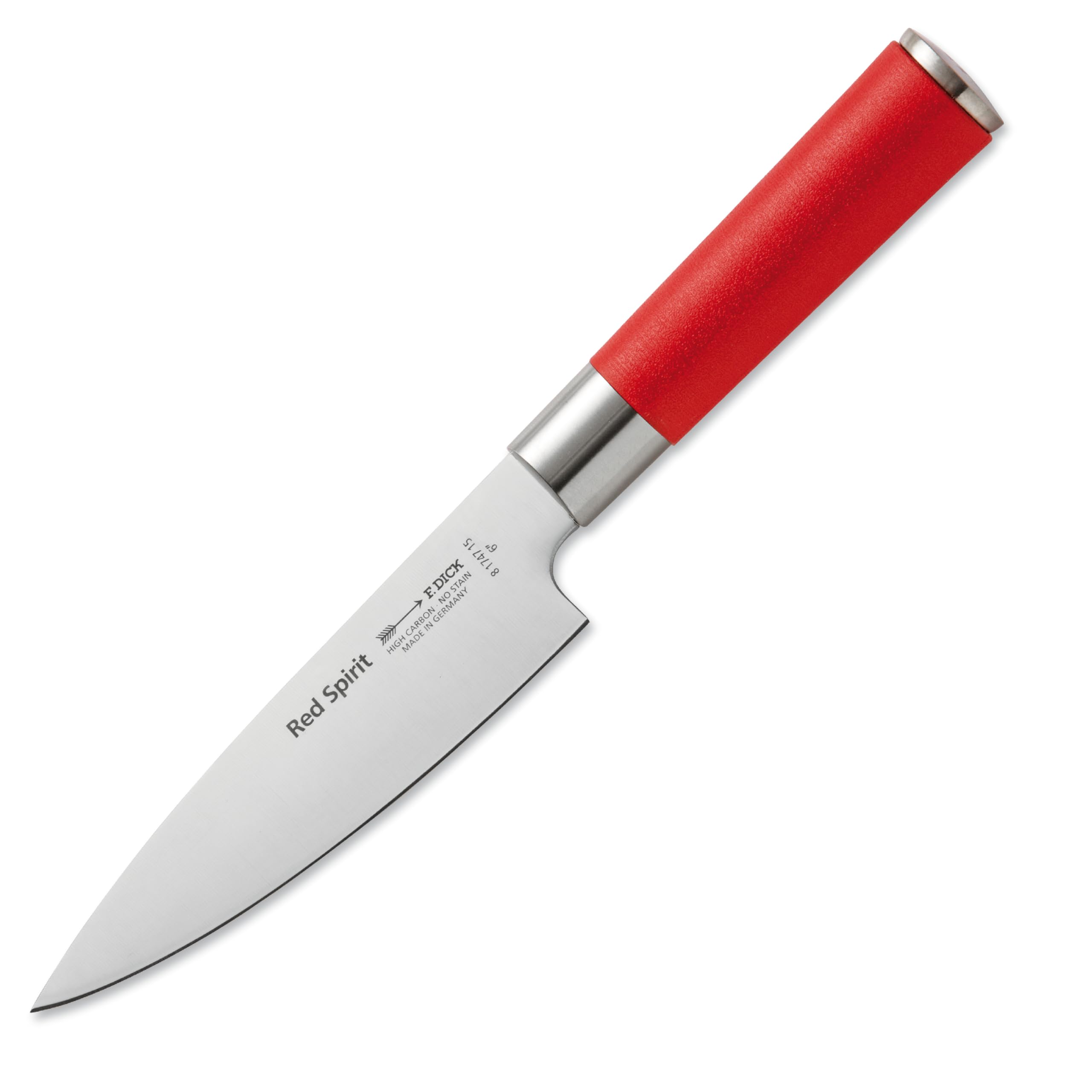F. Dick Kochmesser, Küchenmesser Red Spirit (Messer mit Klinge 15 cm, X55CrMo14 Stahl, nichtrostend, 56° HRC), Rot, 81747152