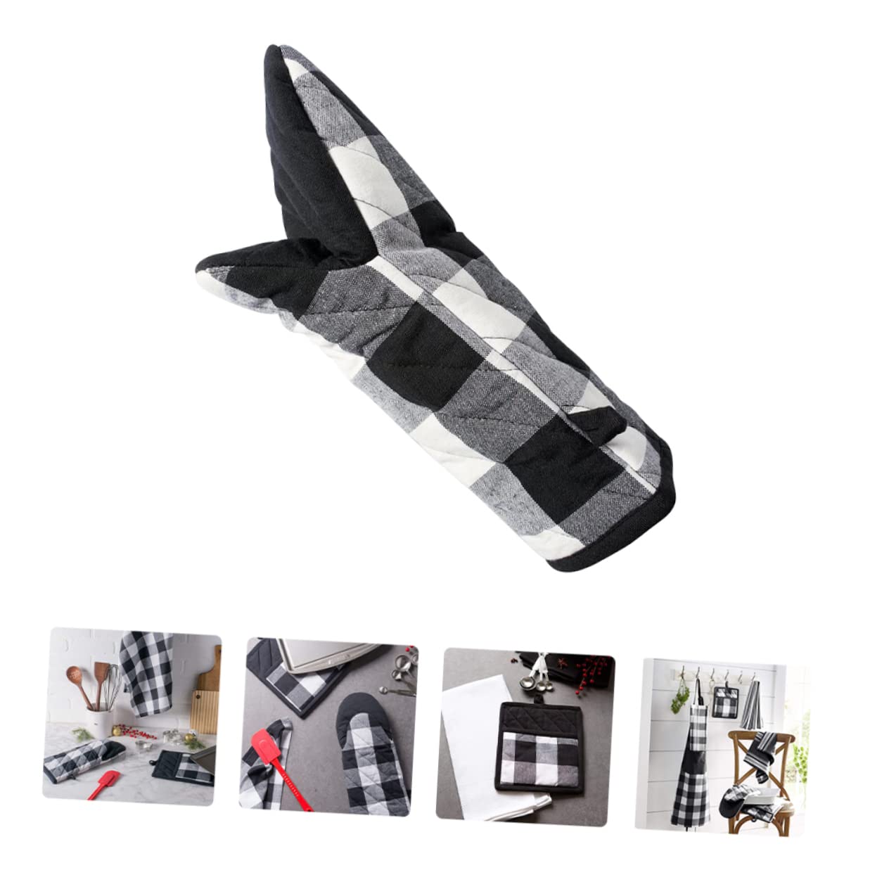MAGICLULU Juego De 3 Manoplas para Horno De Cocina Resistentes Al Calor para Cocinar Hornear Y Hervir.