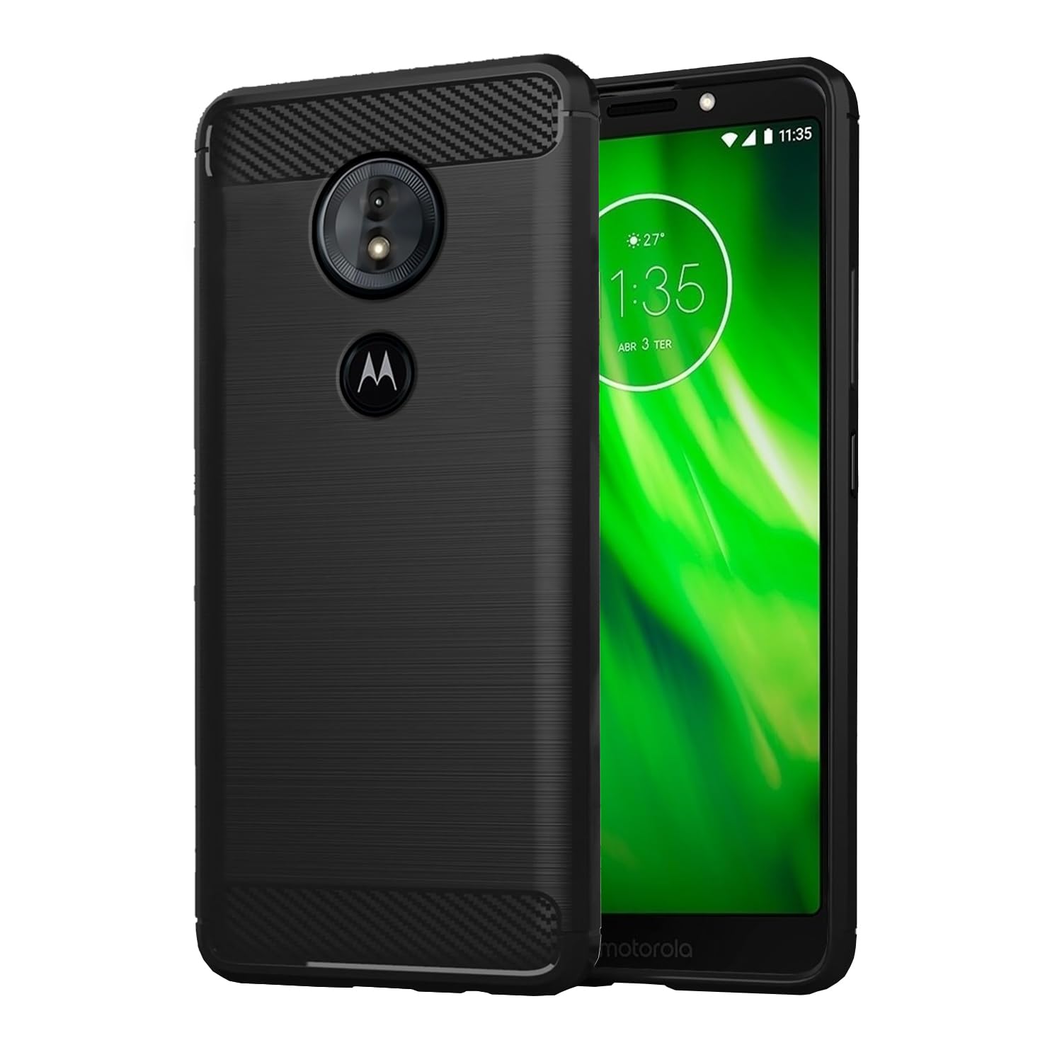 Pikkme Moto G6 Play Back Cover |Hybrid Shock Proof | Matte Soft Silicon Flexible | Back Case for Moto G6 Play (Black) (B0CL57NCRG) Amazon Price History, Amazon Price Tracker