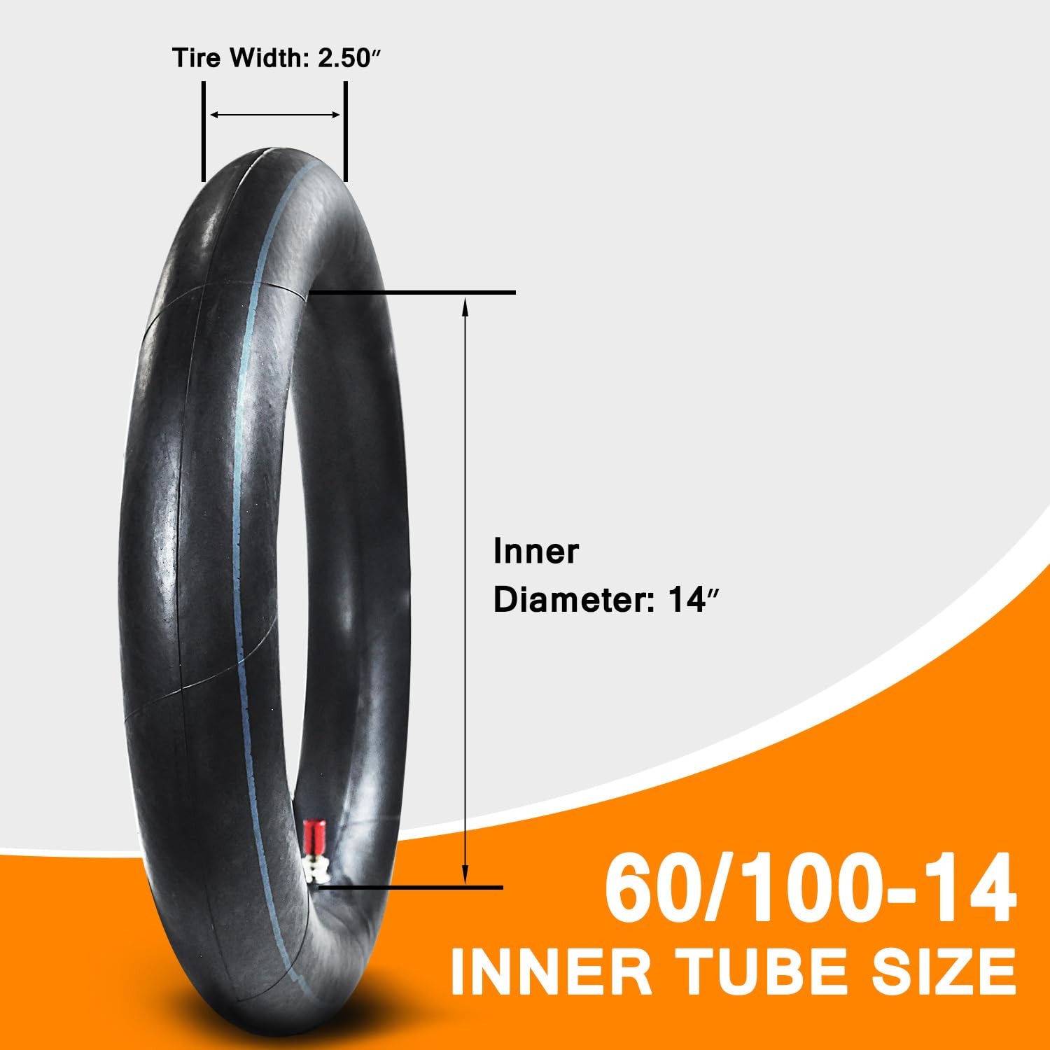BENT VALVE INNER TUBE FITS 3.50-10 3.5-10 3.50x10 3.5x10 3.50 3 - Foto 9