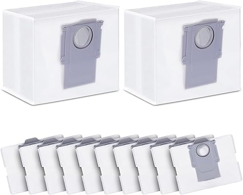 Paquete de 12 bolsas de polvo de repuesto para Roborock S8+  S8 Pro Ultra  S7 MaxV Ultra  S7 Pro Ultra  Q7+  Q7 Max+  Q5+  Q8 Max+ Vacío Autovacio,