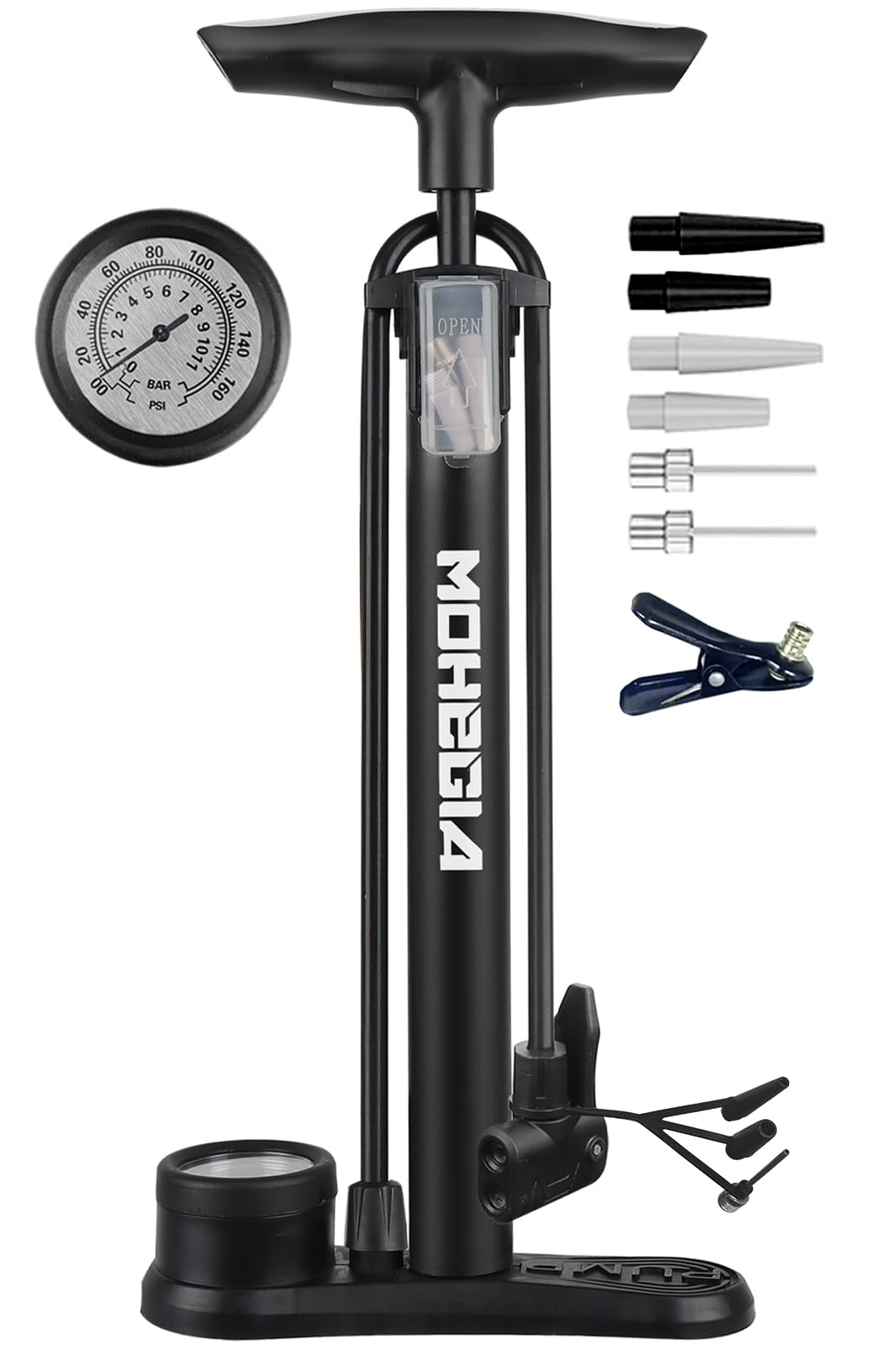 Amazon | MOHEGIA 自転車 空気入れ: フロアポンプ - 仏式 米式 英式