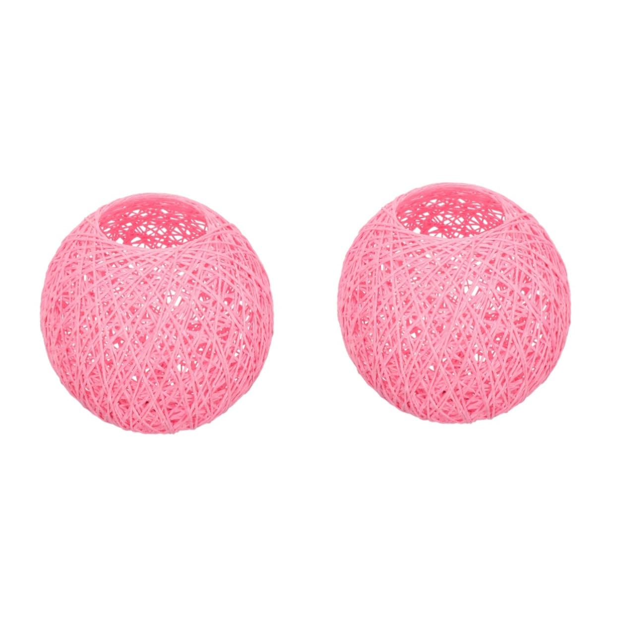 Artibetter 2pcs Rattan Ball Lampshade Light Cover Creative Lamp Shade for Ceiling Light Shade Living Lamp Home