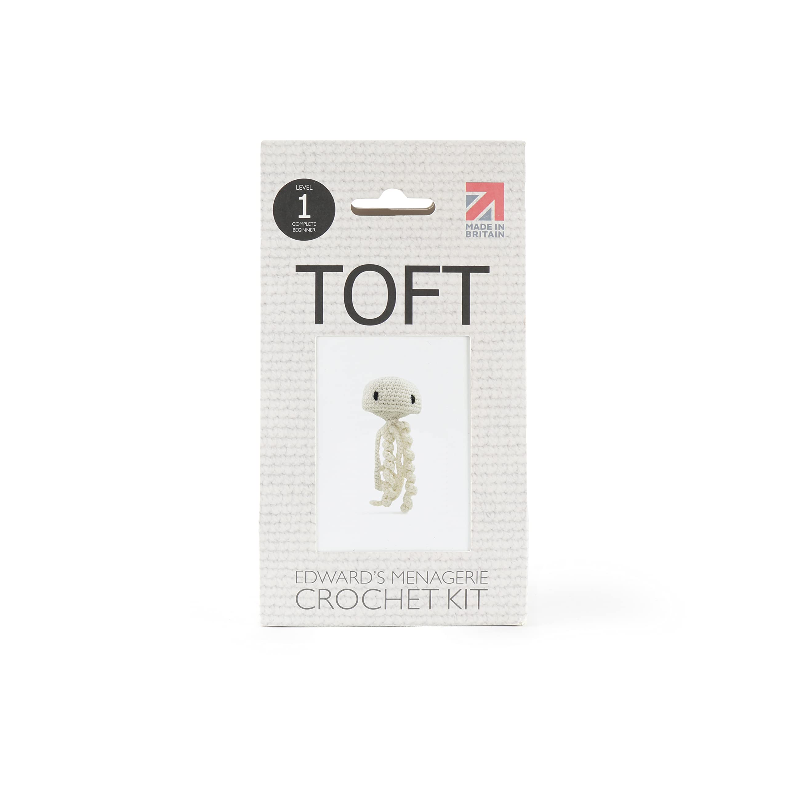 TOFT | Edwards Menagerie | Mike The Jellyfish Crochet Kit | Luxury Pure Wool | Beginner Friendly