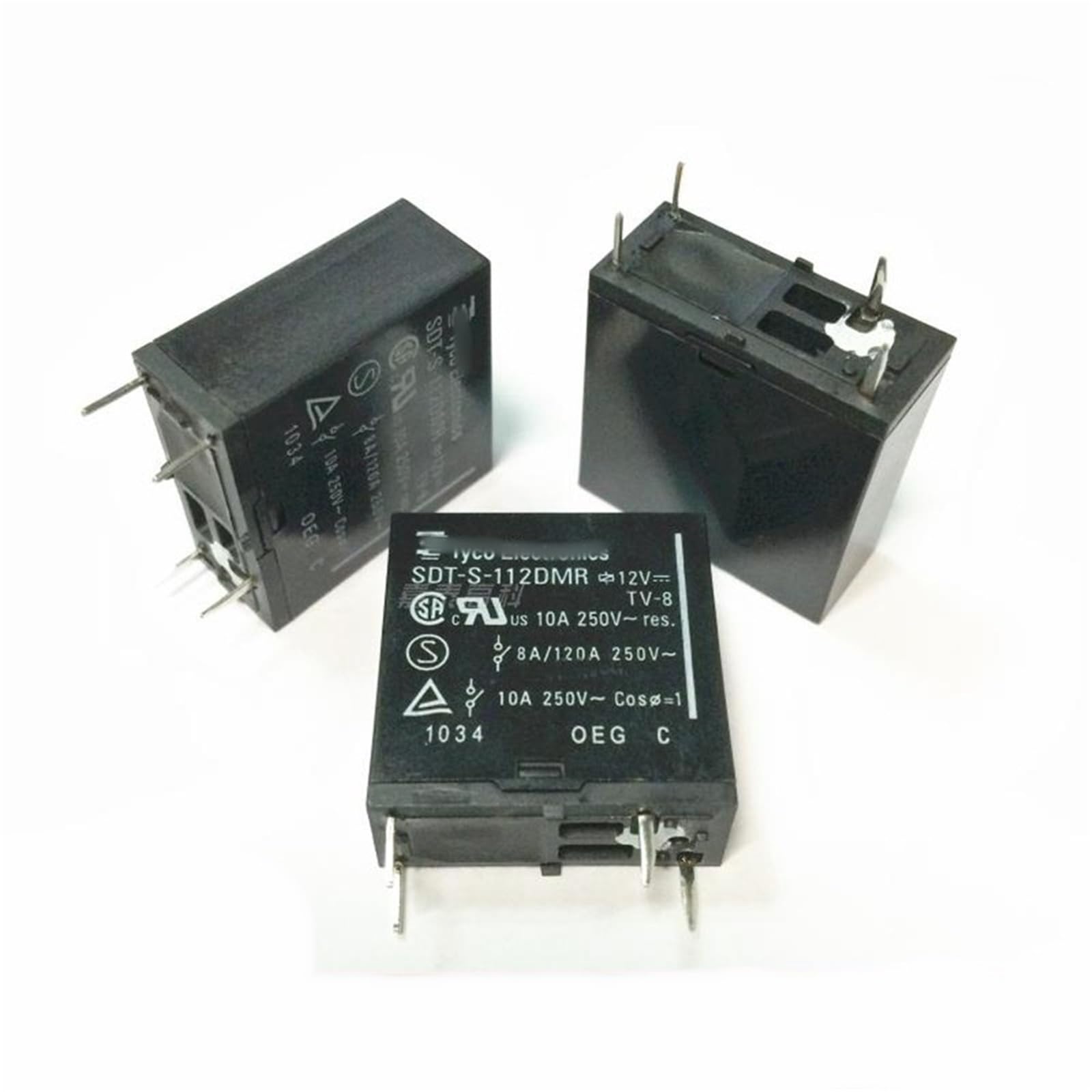 Interruptor relé electromecánico SDT-SH-124DM de 4 pines normalmente abierto de 10A 2