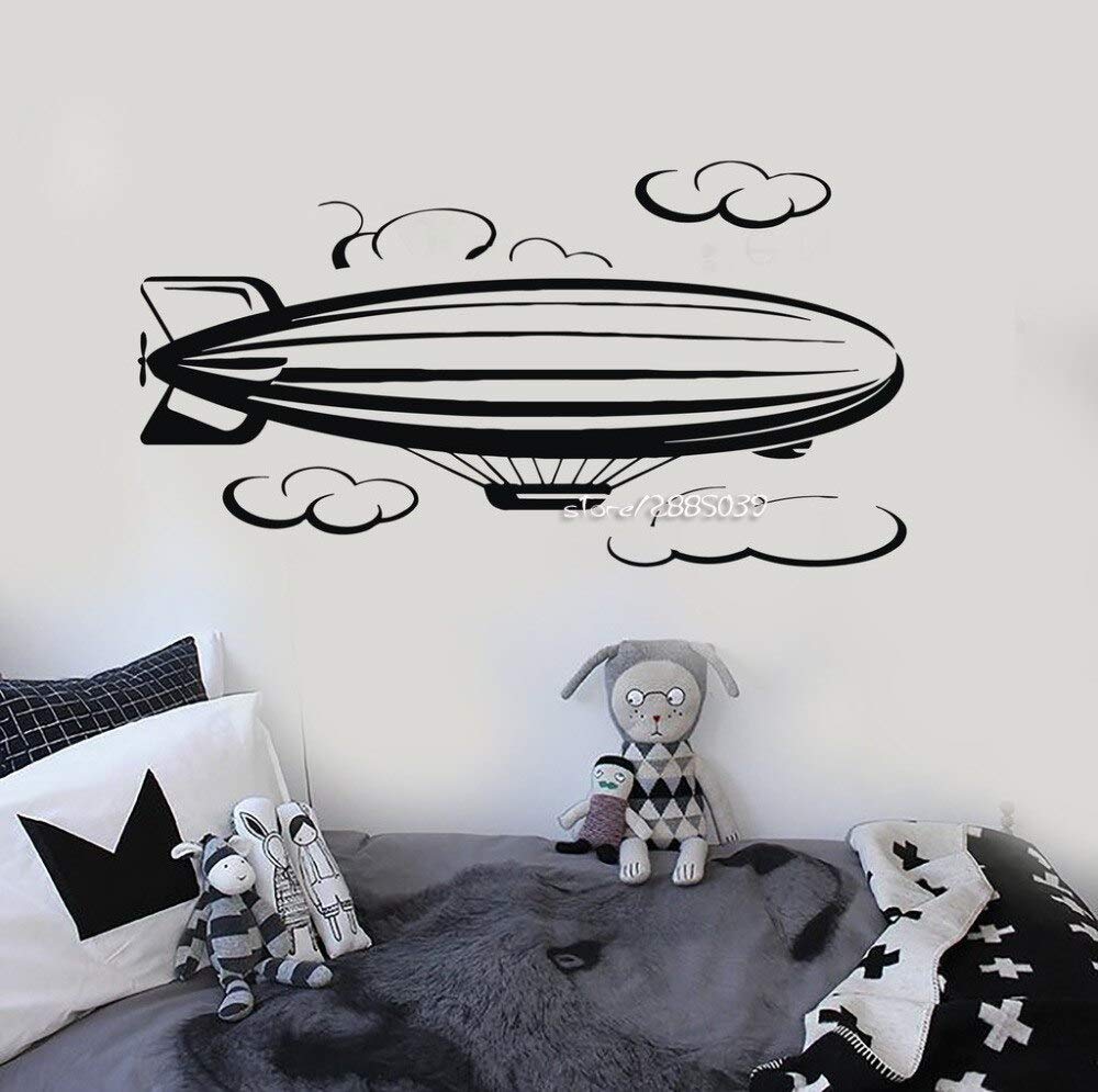 Gadgets Wrap Airship Cloud Vinyl Wall Stickers Decor Nursery Kids Room Wall Decal