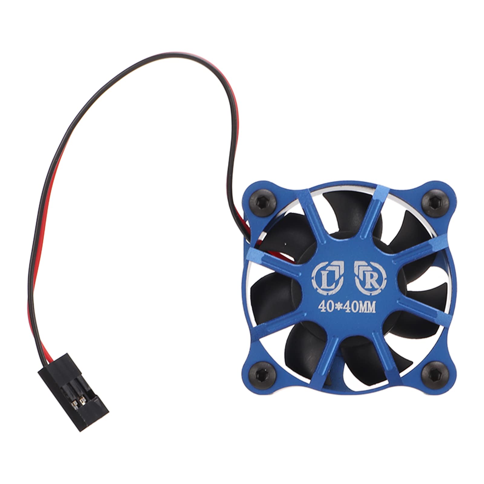 RC Motor Fan, Light Weight Aluminum Alloy Exquisite Appearance Fast Heat Dissipation RC Cooling Fan for 1/12 1/8 Motor ESC for 1/10 1/12 RC Car (Dark Blue)