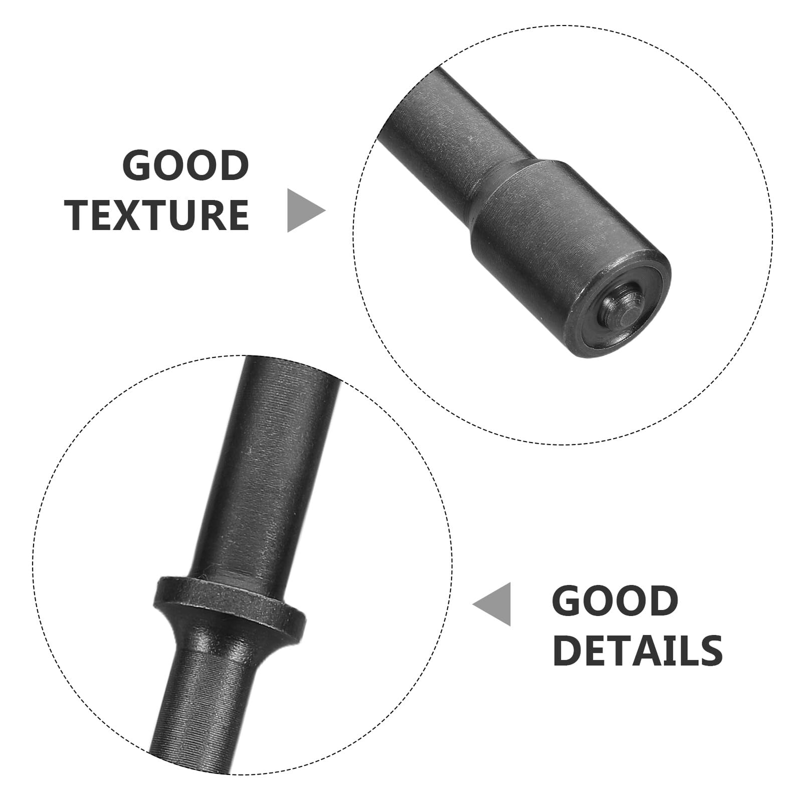 Alipis Set Utensili per Martello Pneumatico con Punte Scalpello e Molle Antivibrazione Kit 7 Pezzi per Rivetti Semi-Cavi e Solidi Accessori Resistenti per Lavori di Levigatura e