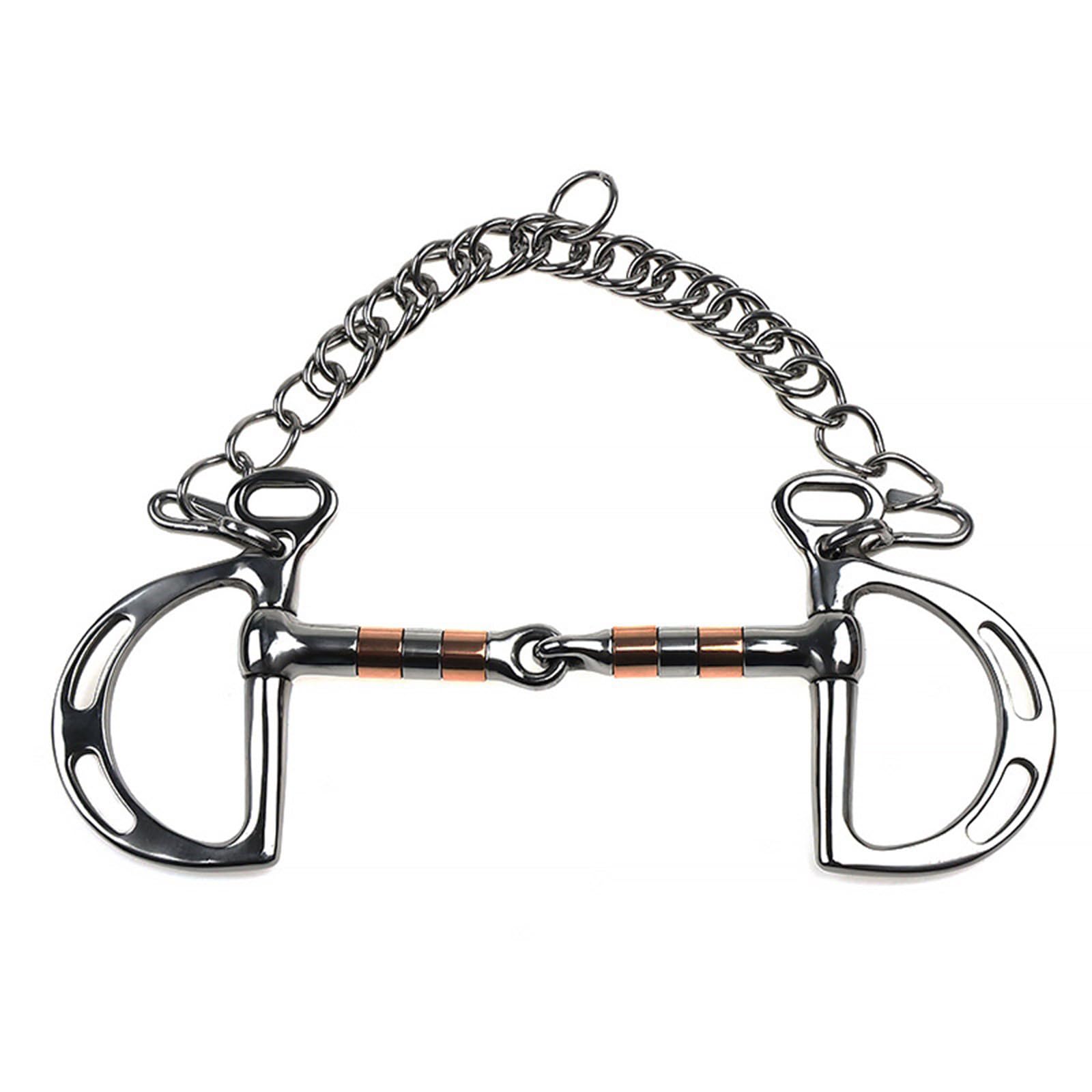 Boquillas de cadena de acero inoxidable resistentes a la corrosión para entrenamiento de equitación y competición, broca de acero inoxidable resistente a la intemperie