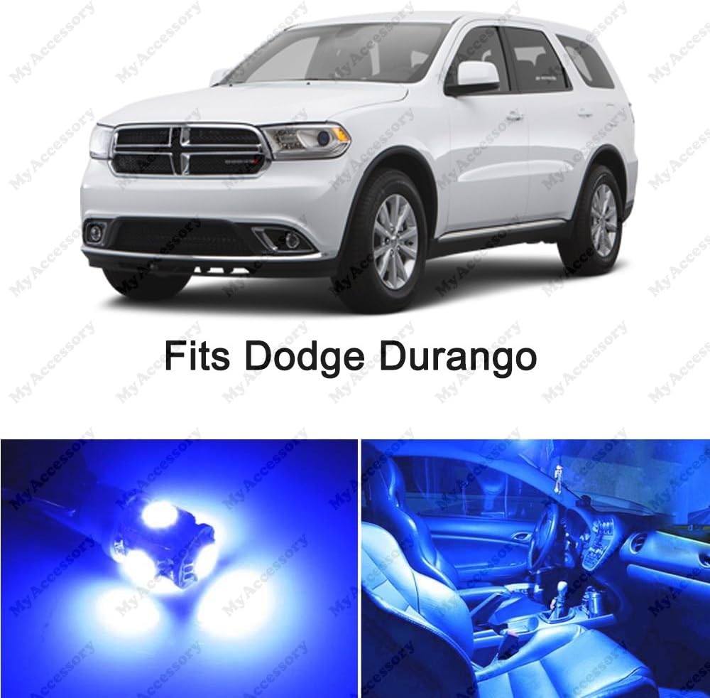 16 x Premium Blue LED Lights Interior Package Upgrade for Dodge Durango 2011-2016