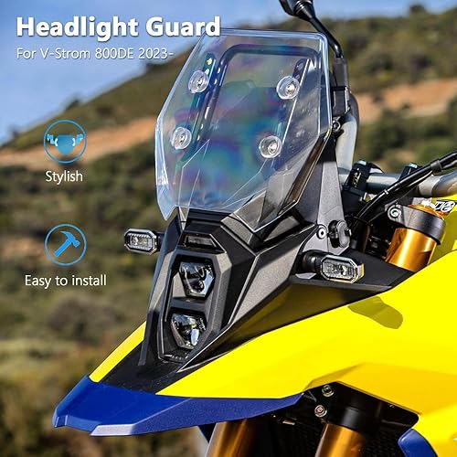 Miniatura 5 de Protector de faros delanteros de motocicleta, cubierta transparente acrílica para Suzuki V-Strom 800 DE 2023 2024
