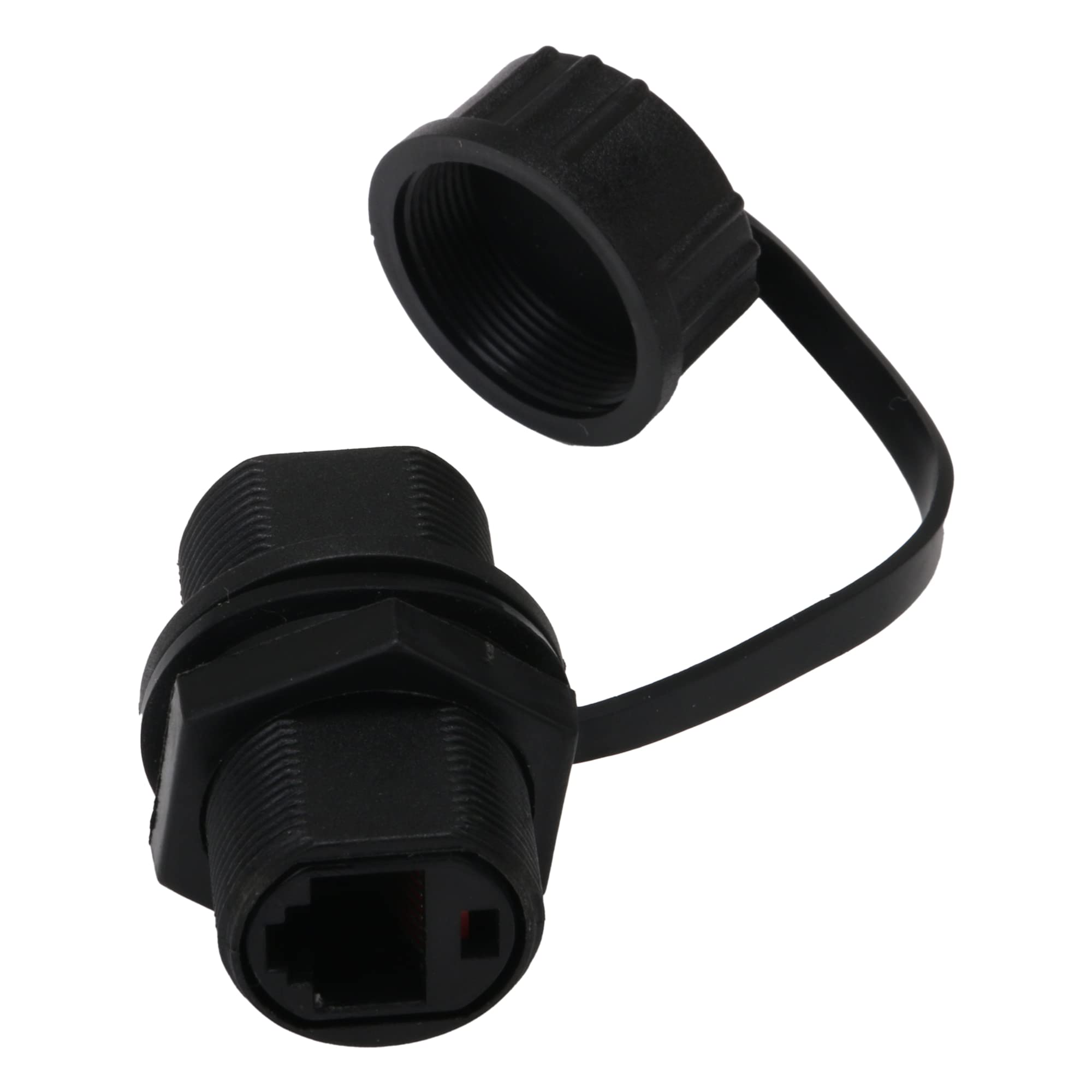 Ethernet LAN Nero IP68 Friendly M20 Stuffing Locknut plastica RJ45 Connettore ghiandola subacquea Set di 10