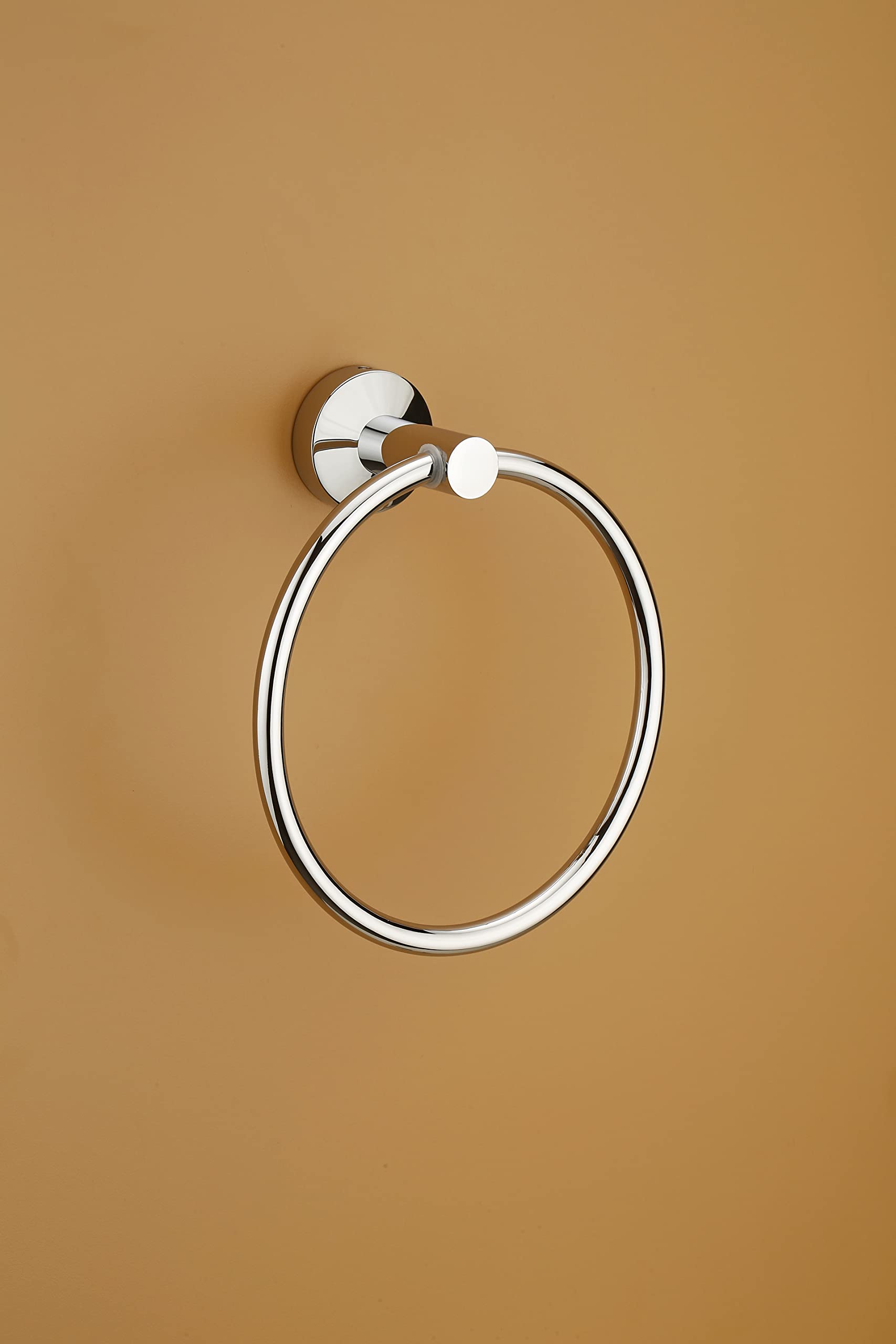 ULTRALUX Designer LEXO Series Brass Towel Ring (Chrome)