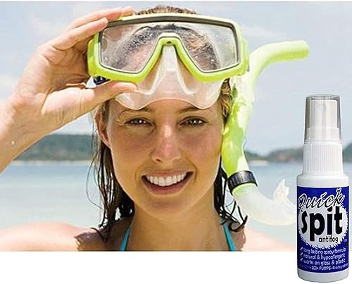 Miniatura 7 de Mandíbulas, máscara exfoliante y limpiador de pizarra para máscaras de buceo y pizarras subacuáticas con spray antivaho Quick Spit, sin alcohol ni