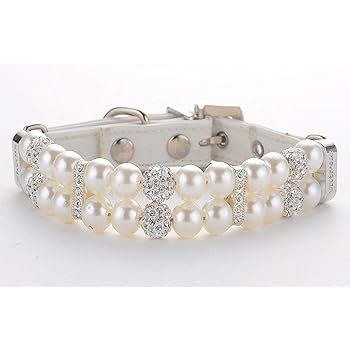 pearl necklace collar for dogs
