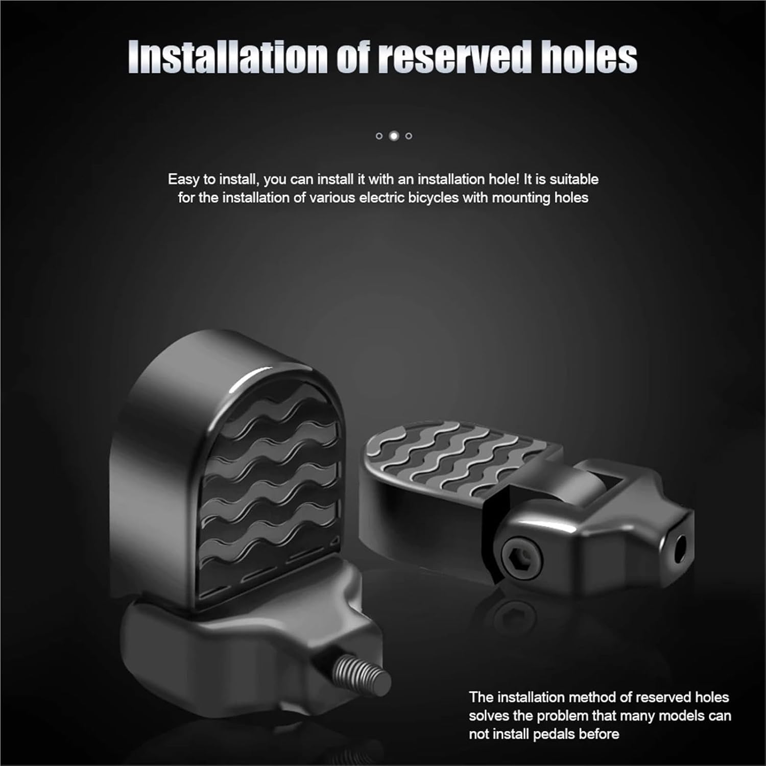 Bike Rear Pedals 2-4 Pair Folding Foot Peg Replacement Mountain Bicycle Pedal Cycling Foldable