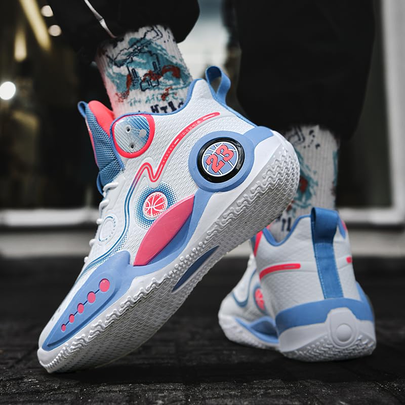 Women Men Basketball Shoes Neutral Breathable Non Slip Sneakers High Top Fashion Outdoor Casual Shoes Sneakers.4