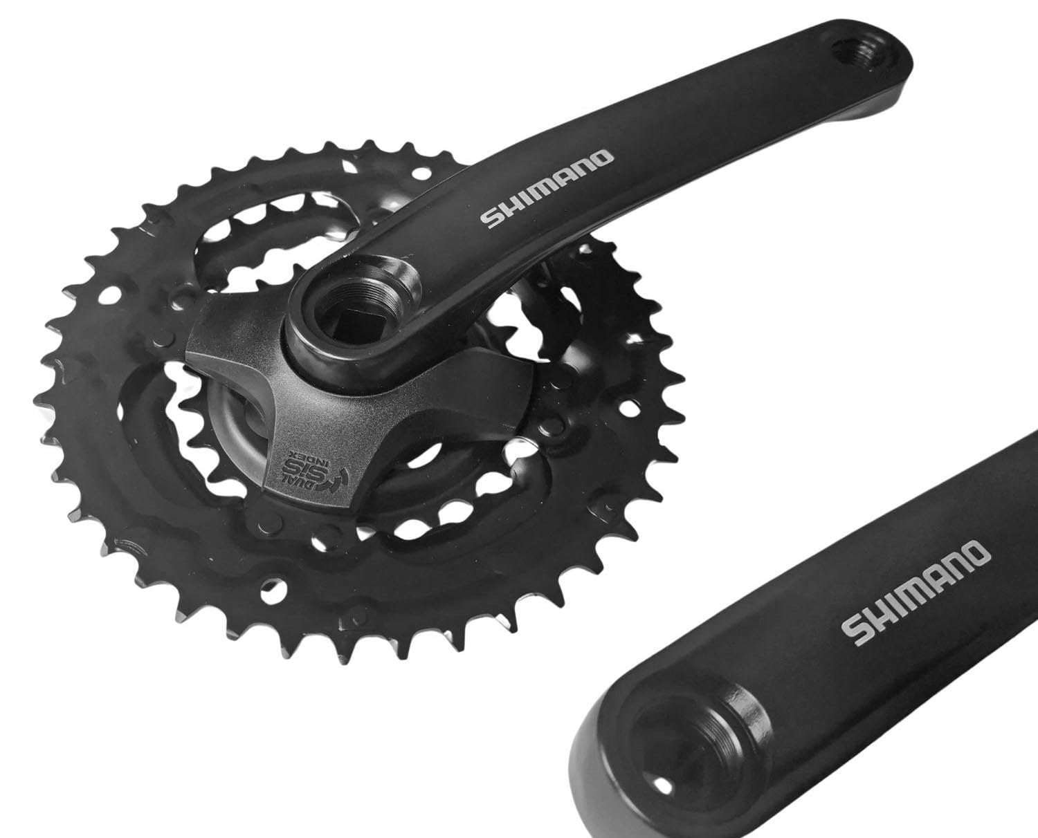 Shimano Tourney FC-TY301 Manivela cuadrada para bicicleta 42-34-24 dientes 170 mm