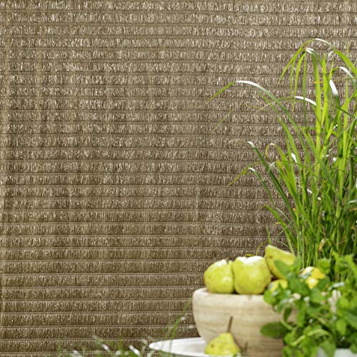 Ocultación para vallas con la pantalla protectora marrón de 120 x 300 cm 6