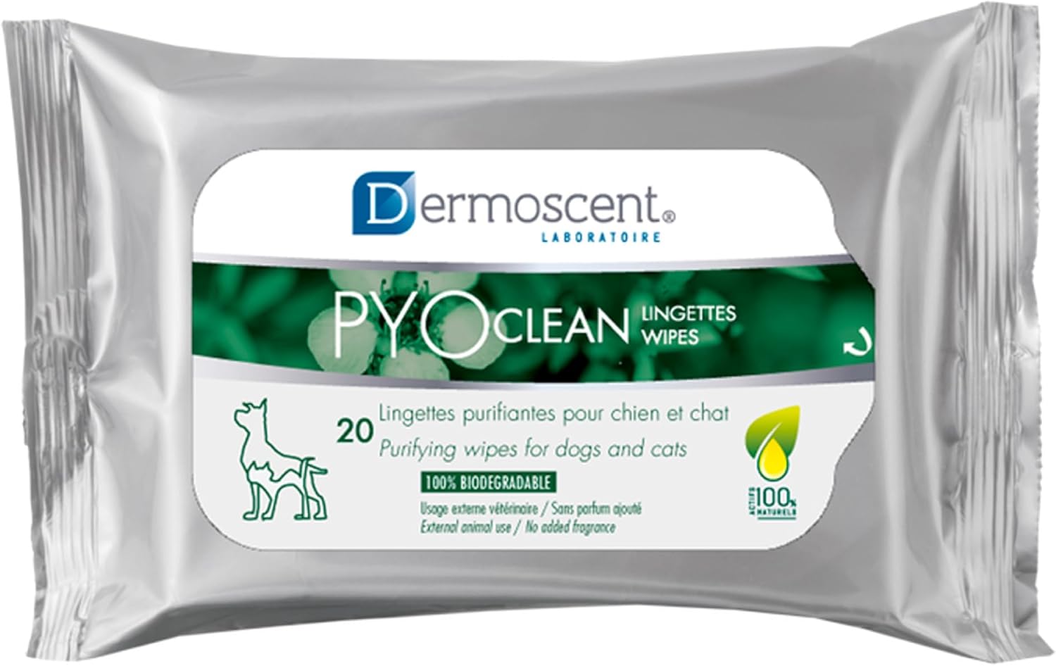 Dermoscent PyoClean Dog Wipes Antibacterial + Antifungal Pet Cat