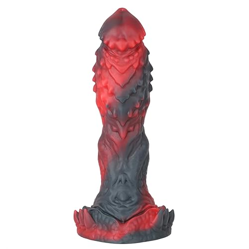 Nothosaur「2nd Gen Opaleye II」Grand gode fantaisie monstre de 16 cm avec une grande ventouse, en silicone dragon XL. Ce godemichet anal flexible cible le point G pour adultes, S - S - Fire