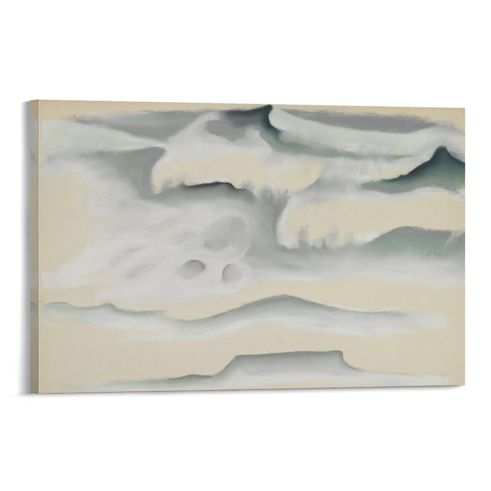 Koohtaa Frame-Style Georgia O'keeffe Waves Art Poster Hanging Picture Picture Print Wall Art Poster Painting Canvas Posters Artworks Room Aesthetic 12X18inch(30X45cm)