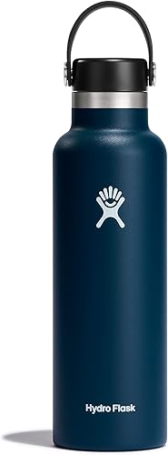 Miniatura 29 de HYDRO FLASK - Botella de agua de acero inoxidable con aislamiento térmico; antiderrame, a prueba de fugas; 21 onzas, color naranja (Sandpiper)