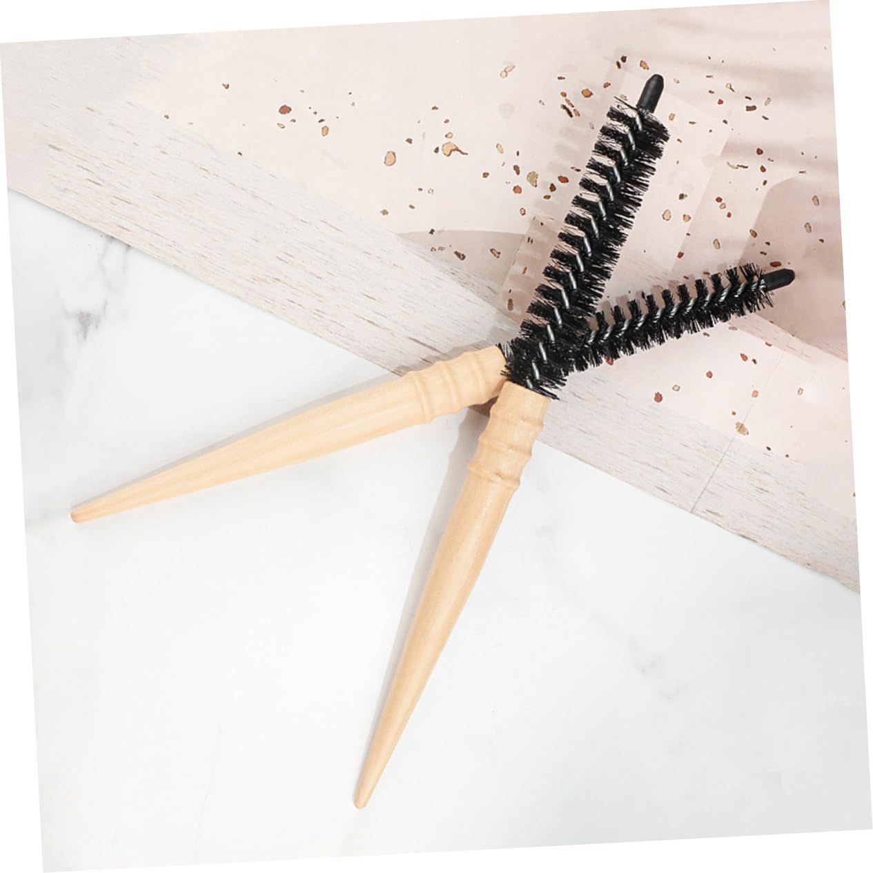10 Piezas Peine De Madera Esponjosa Cepillo De Pelo De Los Hombres Cepillo De Madera Redondo Cepillo De Pelo De Cepillo De Pelo De Viaje Cepillo De Pelo Antiestático Beavorty