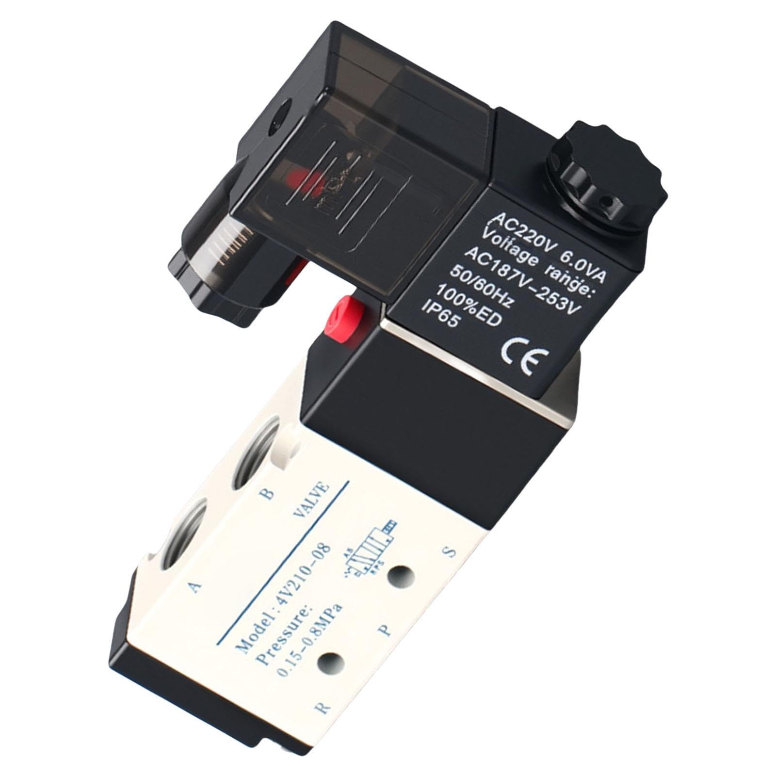 Hzbb 4V2108 Ac220v Efficient Pneumatic Directional Valves Cylinders Designs For Multipurpose Equipment Control In Factories Daily Use Cylinders Control Valves