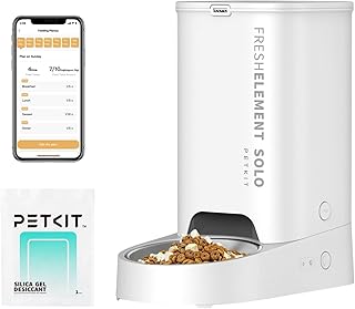 PETKIT Distributore Automatico Cibo Gatti, 3L Distributore Automatico Cibo Cani,2.4G WiFi,1-10 Pasti,1-15 Giorni,Ciotola in Acciaio Inox 304,Tecnologia Fresh Lock
