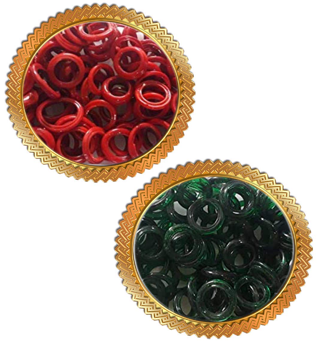 Sai Rainbow Multicolour Small 108-108 Bangles For Lakshmi/Saraswati Pooja For Unisex Adult (2 Colours - Green And Red) (B09GYNJNR2) Amazon Price History, Amazon Price Tracker