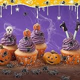 VIKY Dekoracja na Halloween plastikowe pająki