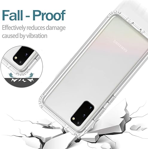 Miniatura 7 de Funda para Galaxy S20 5G para Samsung S20 SM-G981U con protector de pantalla de vidrio templado, suave 360, cuerpo completo, a prueba de golpes,