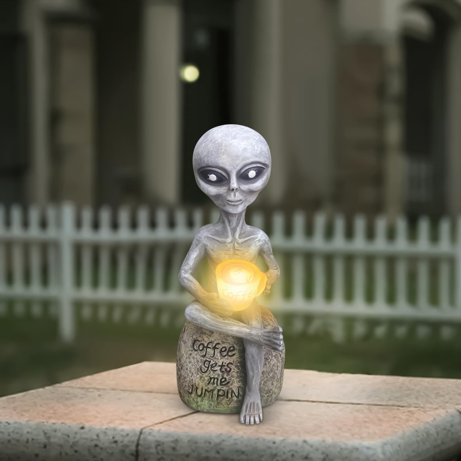 Lampy solarne ogrodowe Dekoracyjna wodoodporna statua z żywicy