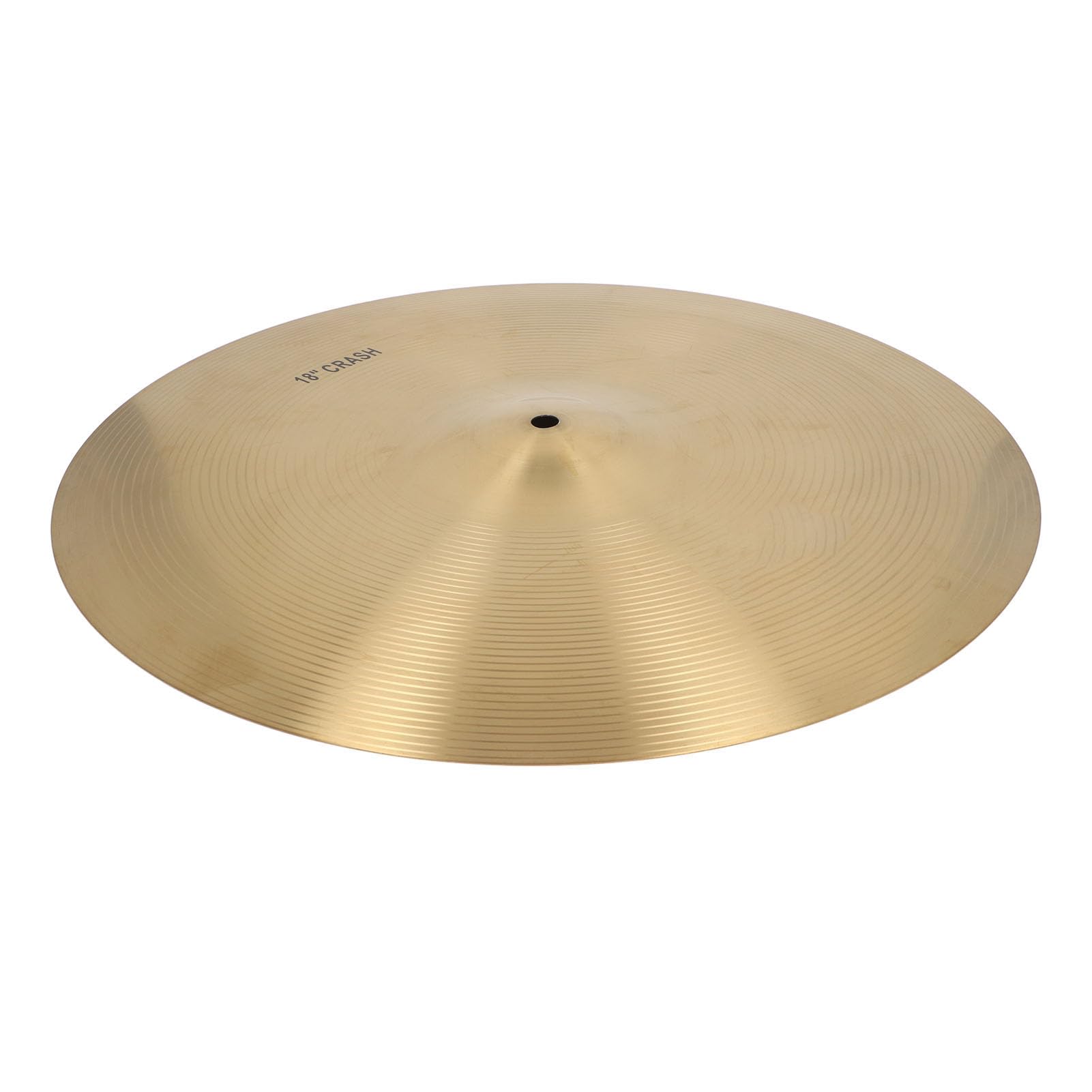 Platillo Crash de Latón con Sonido Brillante, Platillo para Batería, Entusiastas de la Música, para Bateristas Profesionales y Aficionados (18 pulgadas)