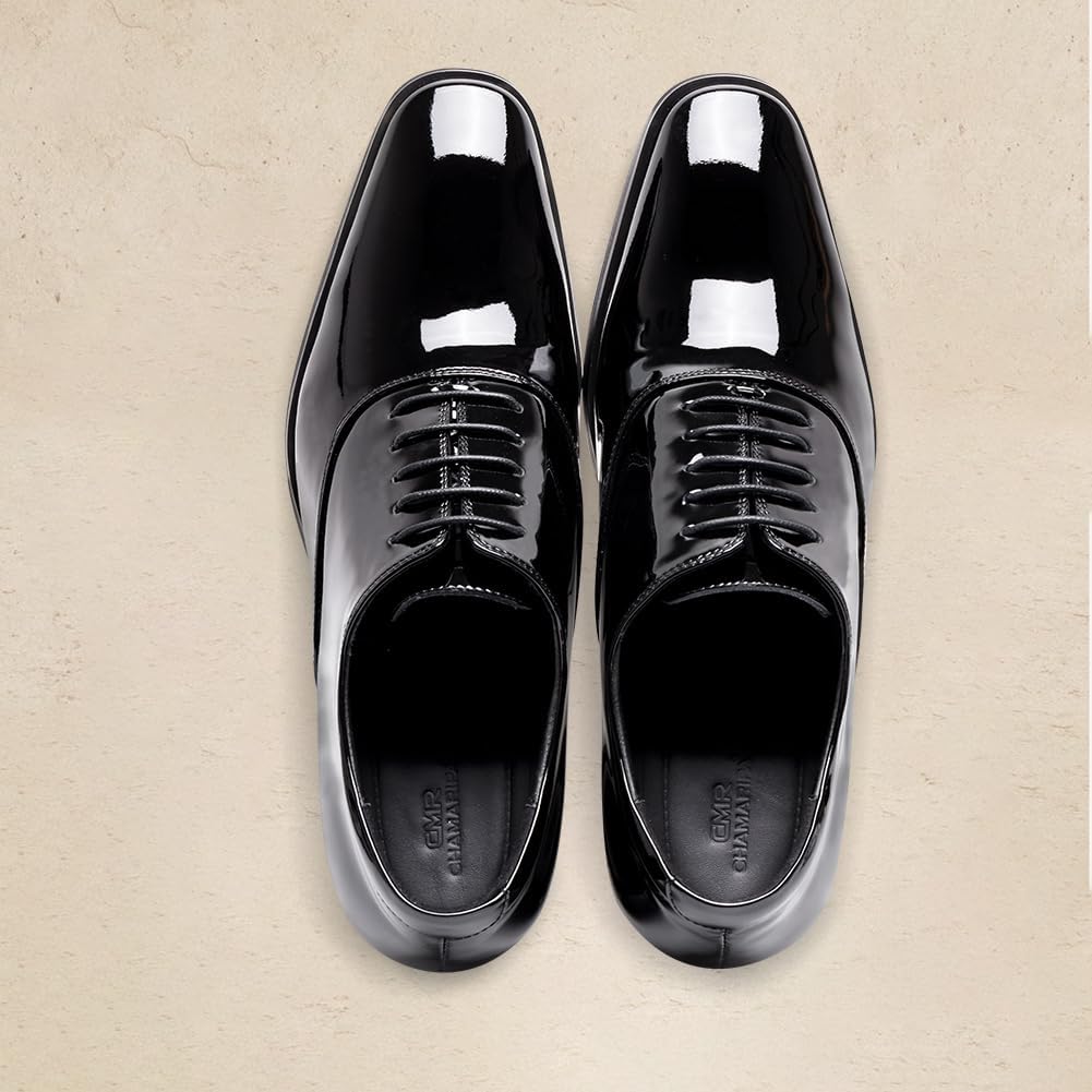 CHAMARIPA Elevator Shoes for Men | Invisible Height Increase Plain Toe Oxford Dress Shoes | Built-in System Adds 2.76 Inches/7cm | Formal Business Shoes | US 7-12 - Image 6