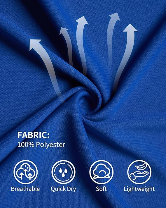 QBK 4T to Youth Neon Shirt Kids UPF 50+ Dry Fit Athletic Long Sleeve T Shirts for Boys and Girls - Image 5