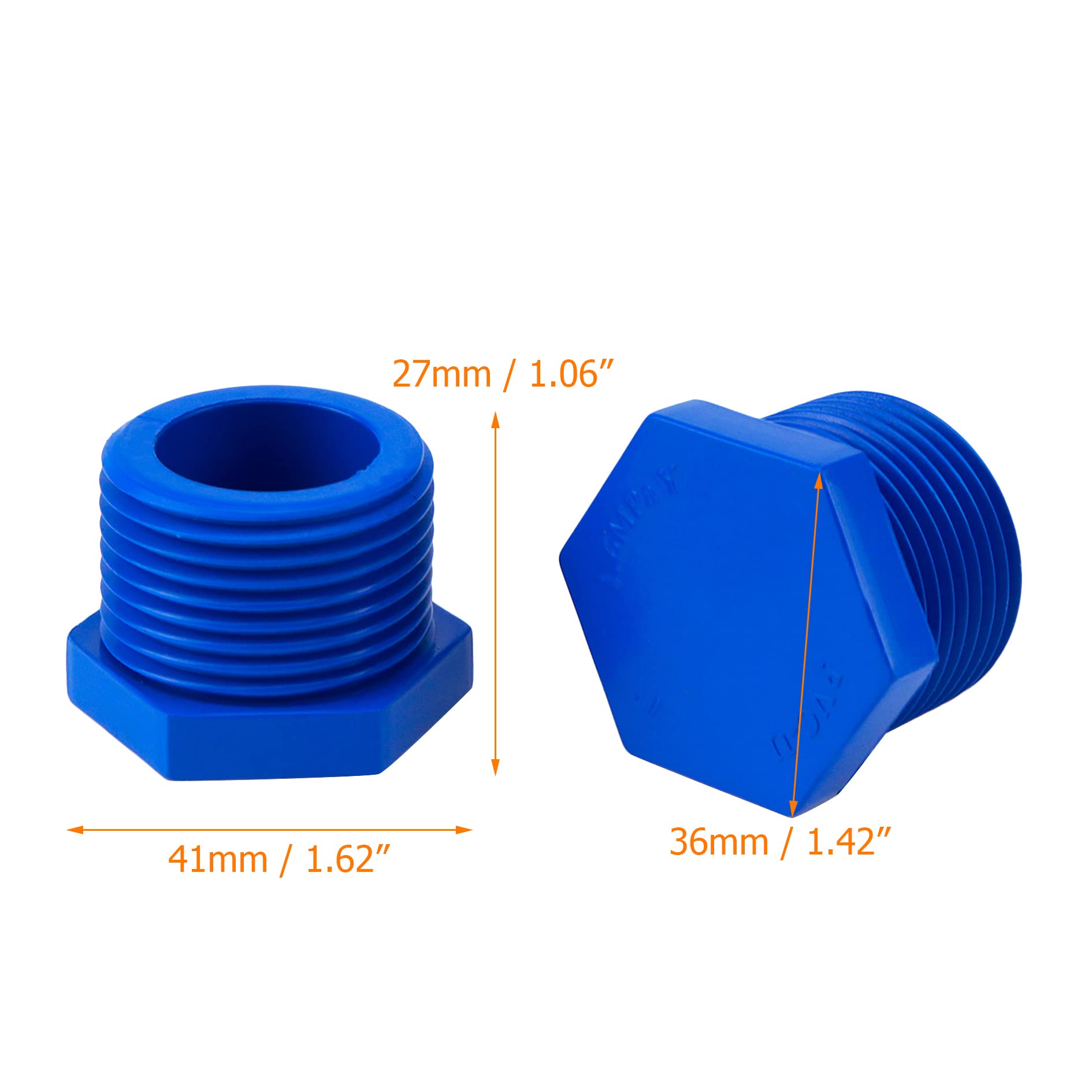 Amazon.com: Coshar 1-Inch NPT Male Thread Plugs Water Heater Drain