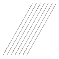 Vista 142 de uxcell Varilla redonda sólida de acero inoxidable 304 de 0.197 in x 5.906 in para manualidades de bricolaje - 10 piezas