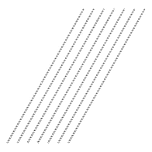 Miniatura 142 de uxcell Varilla redonda sólida de acero inoxidable 304 de 0.197 in x 5.906 in para manualidades de bricolaje - 10 piezas