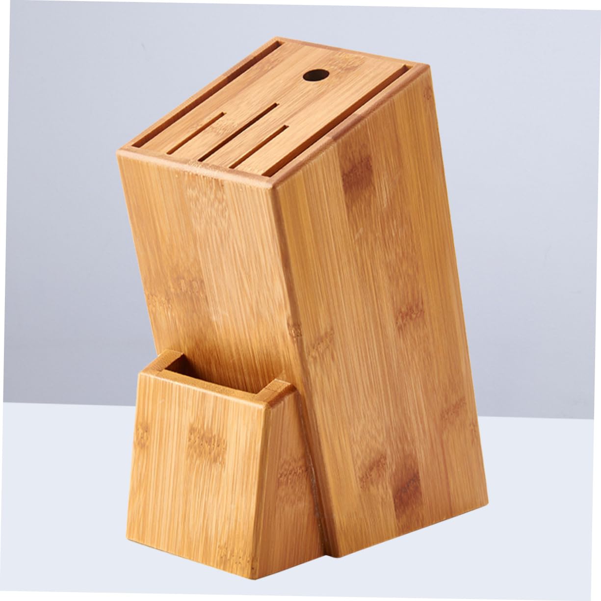 OFFSCH Elegant Kitchen Counter Rack Bamboo Knife Holder Storage for Silverware Cutlery