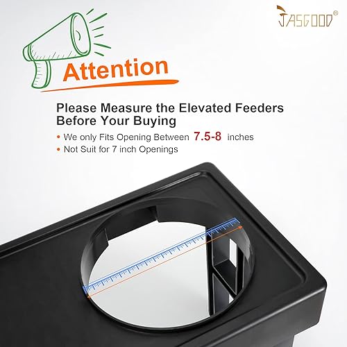 Miniatura 2 de JASGOOD - Tazón de alimentación lenta para perros, cuenco de rompecabezas para comederos elevados de mascotas, platos interactivos para detener la