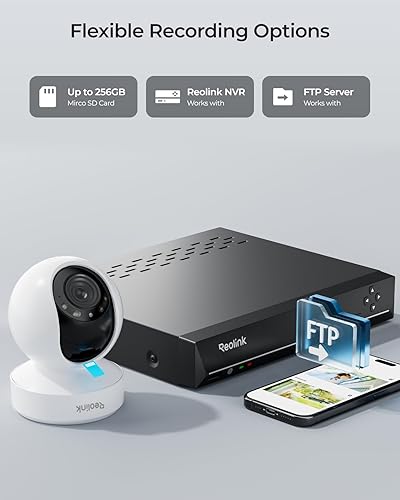 Miniatura 7 de REOLINK Cámara de seguridad para exteriores 4K, cámara PTZ para seguridad en el hogar, WiFi 6 nueva tecnología, seguimiento de movimiento, detección