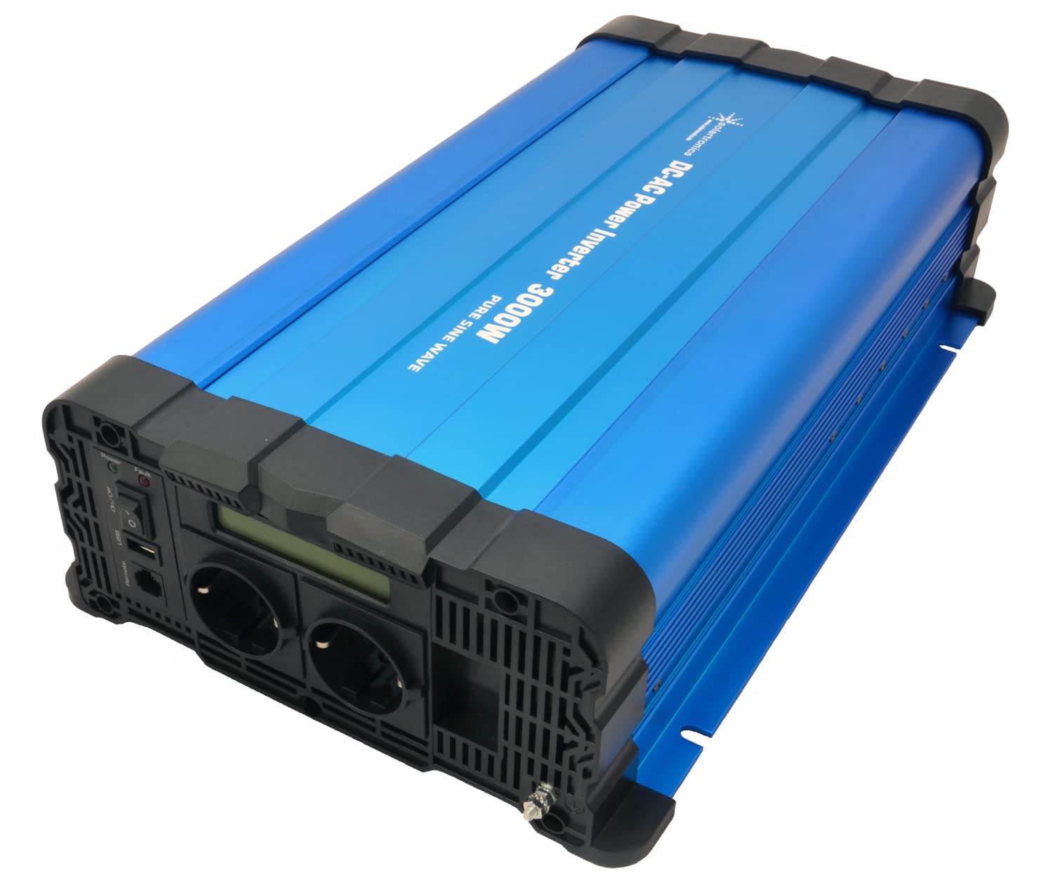 SOLARTRONICS FS3000D przetwornica napięcia 48 V 230 V czysta sinus 4000 W/8000 W falownik 48 V na 230 V z przyłączem USB-A i gniazdem AC