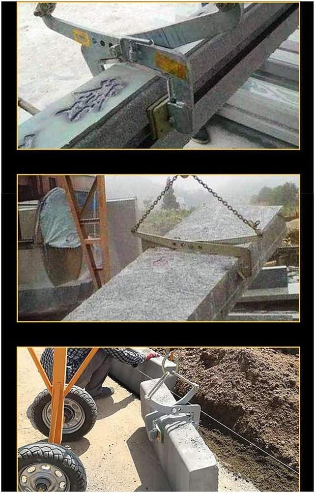Hebeklemme for Marmorplatten, geeignet for Heben von Granit, Fels und Platten, mit vertikaler Backenöffnung(4)