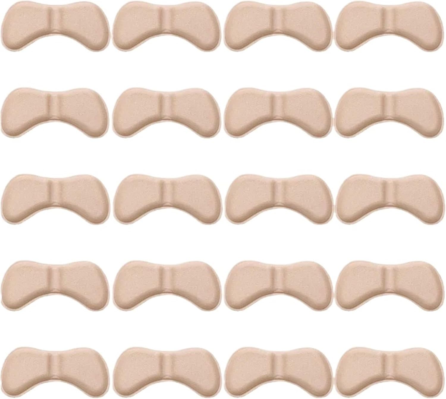 Heel Pads Heel Grips Liner for Loose Shoes 50Pairs Heel Insoles Patch Women Men Anti-wear Cushion Pads for Shoes High Feet Care Adjust Sizing Adhesive Sponge Insole(Beige)