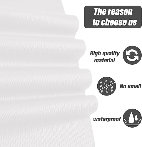 Miniatura 3 de Kesfey Mantel desechable de 3 piezas de 84 pulgadas, mantel redondo de plástico beige de 84 pulgadas, decoración de mesa redonda para boda, fiesta